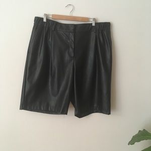 prologue vegan leather shorts